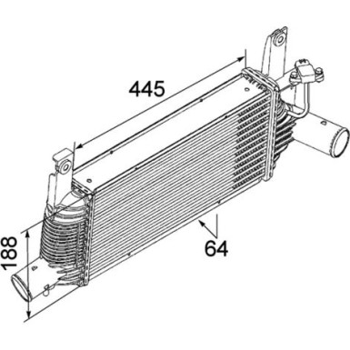 Mahle | Ladeluftkühler | CI 159 000P