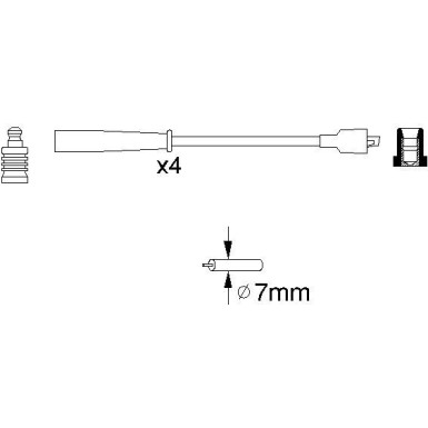 BOSCH | Zündleitungssatz | 0 986 356 716