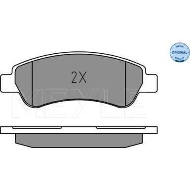 Meyle | Bremsbelagsatz, Scheibenbremse | 025 220 4119