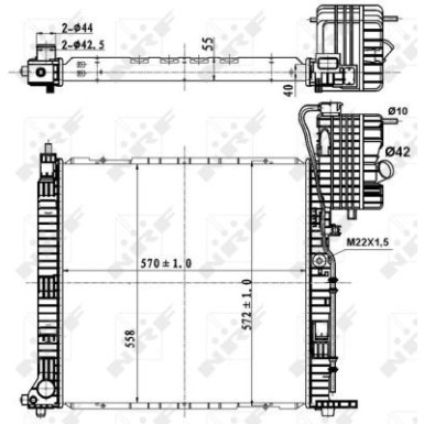 NRF | Kühler, Motorkühlung | 50583