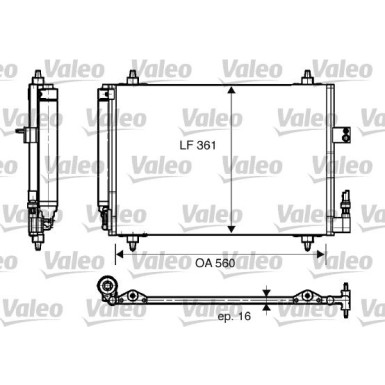 Valeo | Kondensator, Klimaanlage | 817824