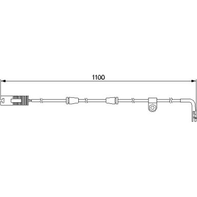 BOSCH | Warnkontakt, Bremsbelagverschleiß | 1 987 474 942