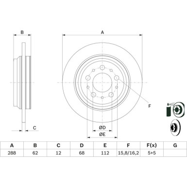 BOSCH | Bremsscheibe | 0 986 479 309