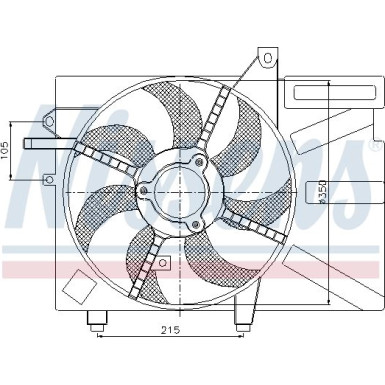 Nissens | Lüfter, Motorkühlung | 85035