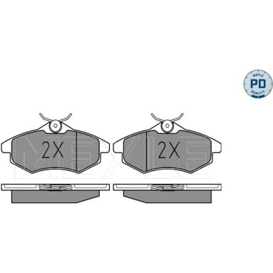 Meyle | Bremsbelagsatz, Scheibenbremse | 025 234 0719/PD