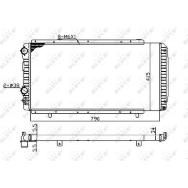 NRF | Kühler, Motorkühlung | 52062A