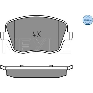 Meyle | Bremsbelagsatz, Scheibenbremse | 025 235 8118
