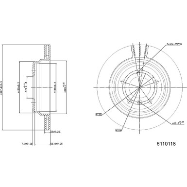 Metzger | Bremsscheibe | 6110118