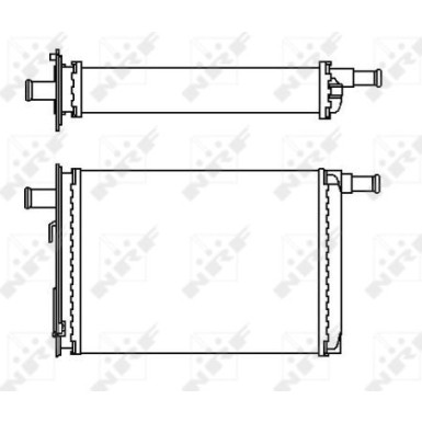 NRF | Wärmetauscher, Innenraumheizung | 53563