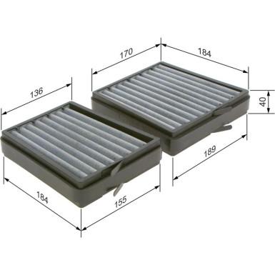 BOSCH 1 987 435 536 Innenraumfilter