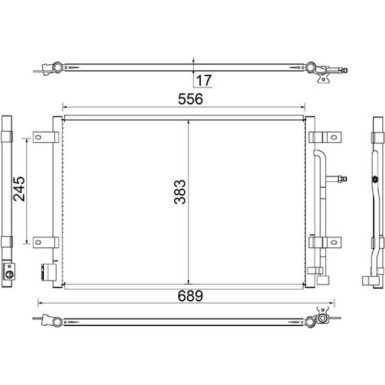 Mahle | Kondensator, Klimaanlage | AC 812 000S