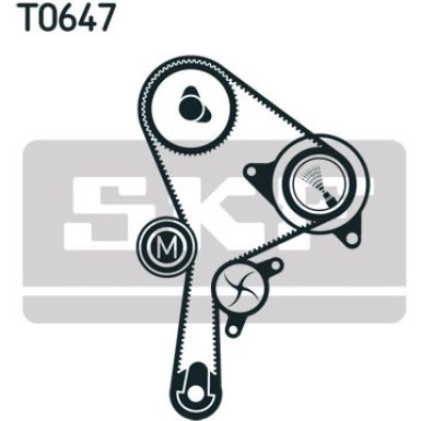 SKF | Wasserpumpe + Zahnriemensatz | VKMC 06008