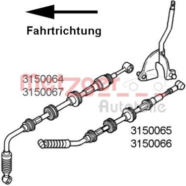 Metzger | Seilzug, Schaltgetriebe | 3150065