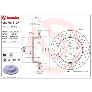 Brembo | Bremsscheibe | 09.7813.2X