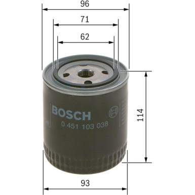 BOSCH 0 451 103 038 Ölfilter