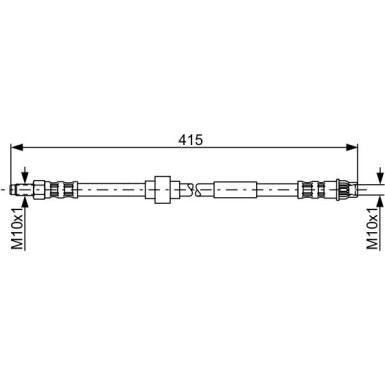 BOSCH | Bremsschlauch | 1 987 481 165