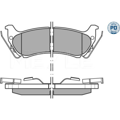 Meyle | Bremsbelagsatz, Scheibenbremse | 025 231 9017/PD