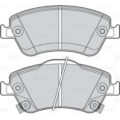 Valeo | Bremsbelagsatz, Scheibenbremse | 302115