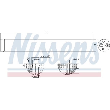 Nissens | Trockner, Klimaanlage | 95342