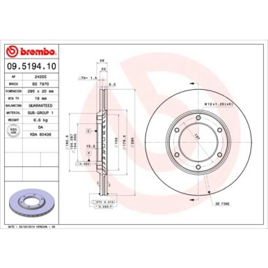 Brembo | Bremsscheibe | 09.5194.10