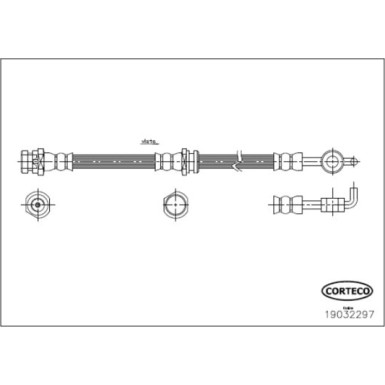 Corteco | Bremsschlauch | 19032297