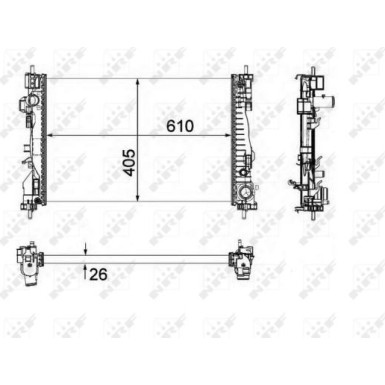 NRF | Kühler, Motorkühlung | 58492