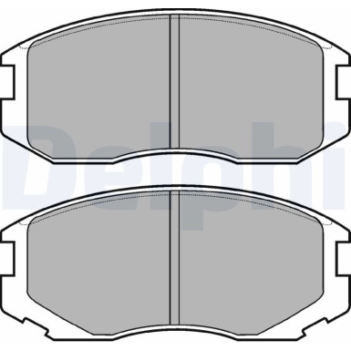 Delphi | Bremsbelagsatz, Scheibenbremse | LP1594