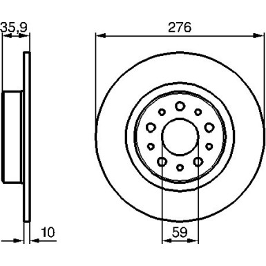 BOSCH | Bremsscheibe | 0 986 479 120