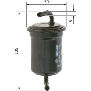 BOSCH | Kraftstofffilter | 0 986 450 105