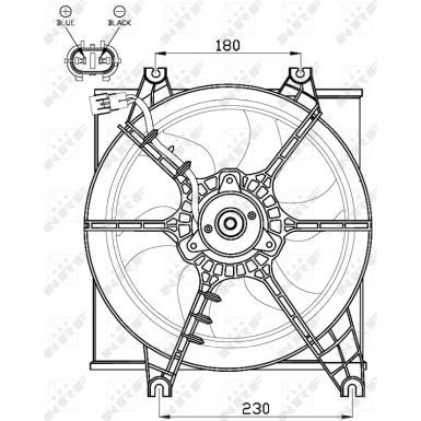 NRF | Lüfter, Motorkühlung | 47546
