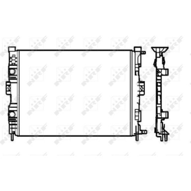 NRF | Kühler, Motorkühlung | 58328