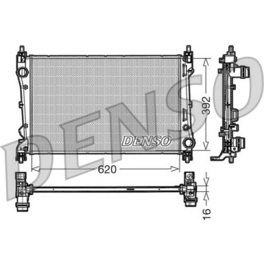 Denso | Kühler, Motorkühlung | DRM09113