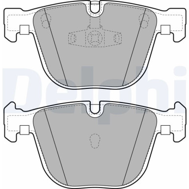 Delphi | Bremsbelagsatz, Scheibenbremse | LP2141
