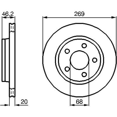 BOSCH | Bremsscheibe | 0 986 478 316