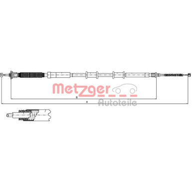 Metzger | Seilzug, Feststellbremse | 12.0718