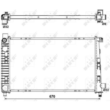 NRF | Kühler, Motorkühlung | 54719