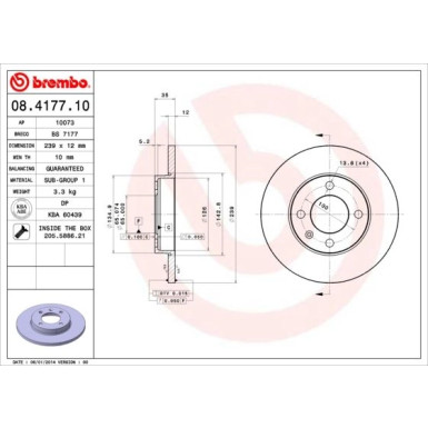 Brembo | Bremsscheibe | 08.4177.10