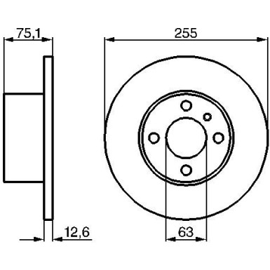 BOSCH | Bremsscheibe | 0 986 478 032