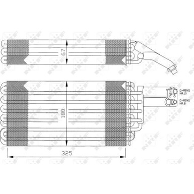 NRF | Verdampfer, Klimaanlage | 36057