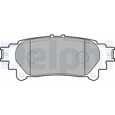 Delphi | Bremsbelagsatz, Scheibenbremse | LP2196