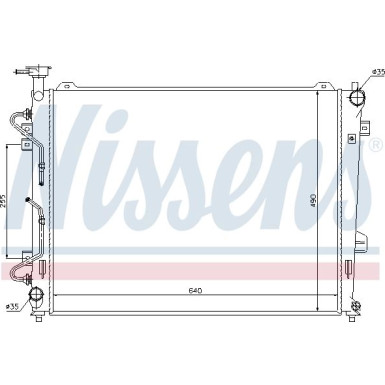 Nissens | Kühler, Motorkühlung | 66685