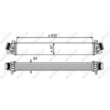 NRF | Ladeluftkühler | 30540