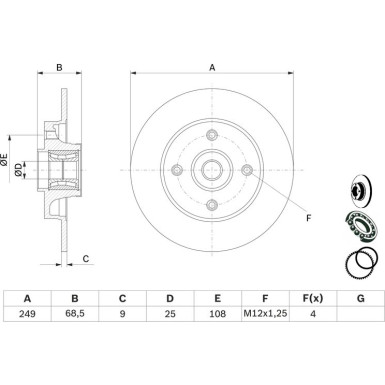 BOSCH | Bremsscheibe | 0 986 479 279