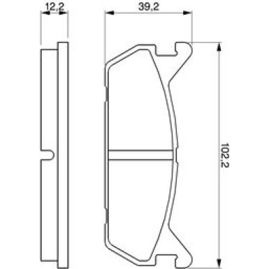 BOSCH | Bremsbelagsatz, Scheibenbremse | 0 986 461 146