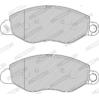 Ferodo | Bremsbelagsatz, Scheibenbremse | FVR1461