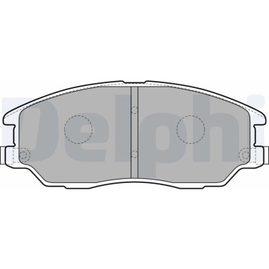 Delphi | Bremsbelagsatz, Scheibenbremse | LP1857