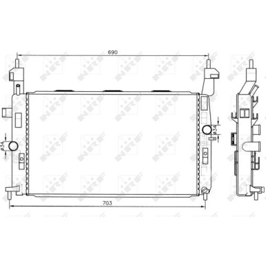 NRF | Kühler, Motorkühlung | 55317