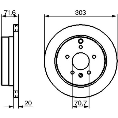 BOSCH | Bremsscheibe | 0 986 479 268