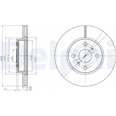 Delphi | Bremsscheibe | BG4274