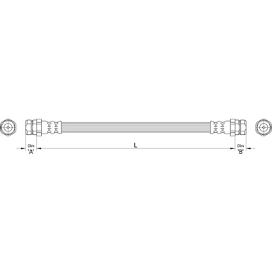 Metzger | Bremsschlauch | 4110446